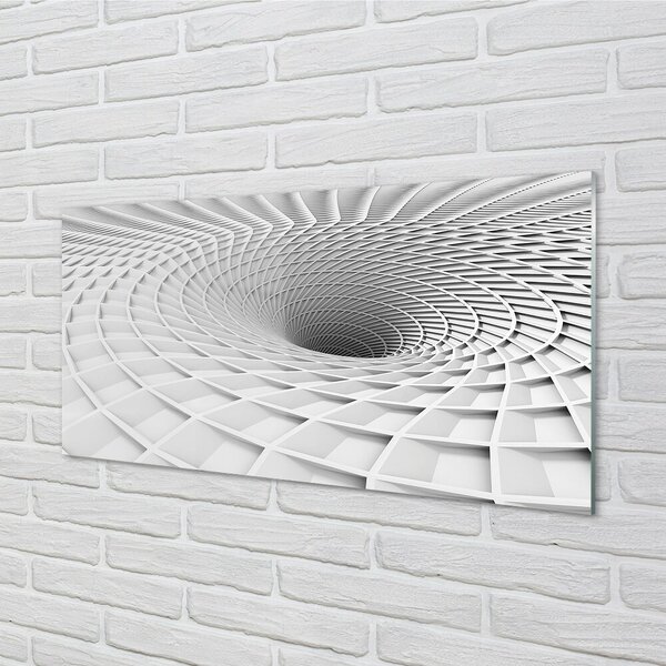 Tablouri pe sticlă hopper geometric 3d