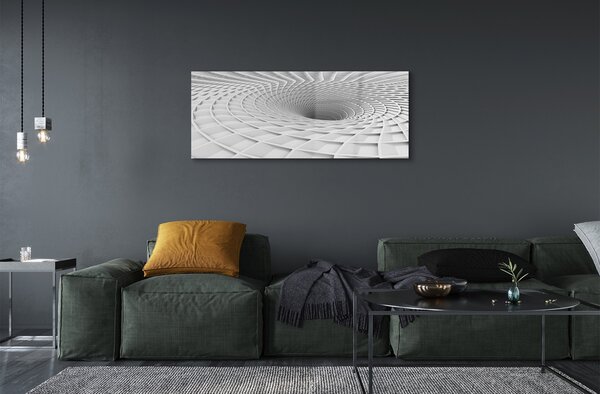 Tablouri pe sticlă hopper geometric 3d
