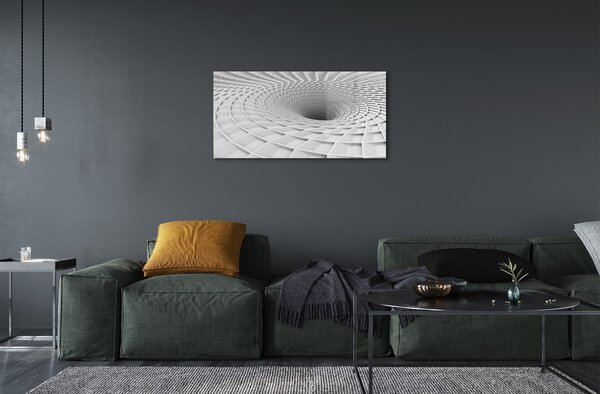 Tablouri pe sticlă hopper geometric 3d
