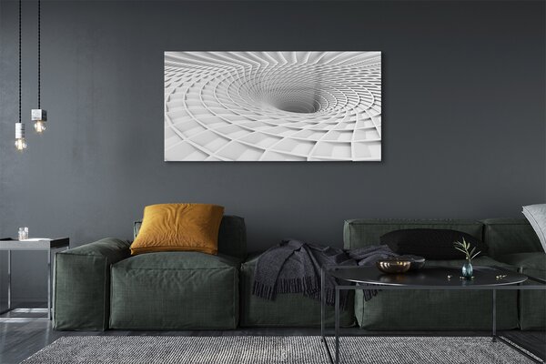 Tablouri pe sticlă hopper geometric 3d