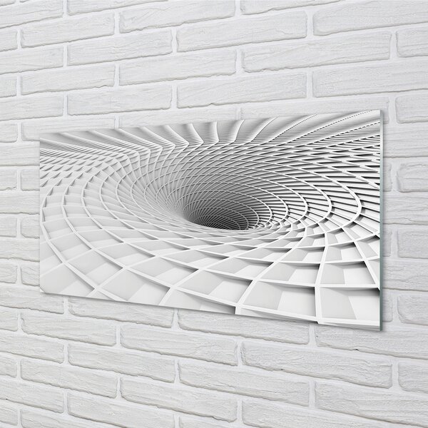 Tablouri pe sticlă hopper geometric 3d