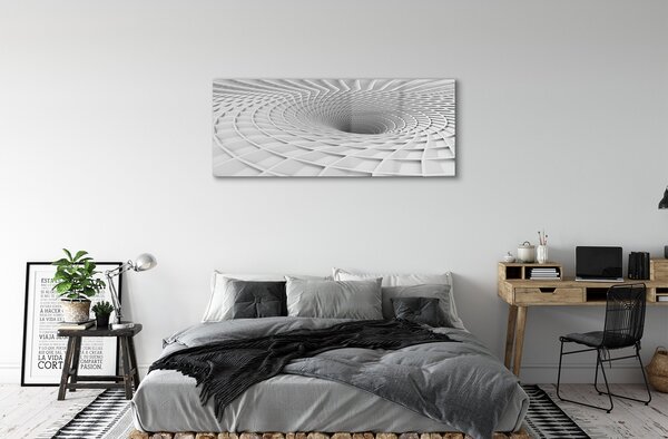 Tablouri pe sticlă hopper geometric 3d