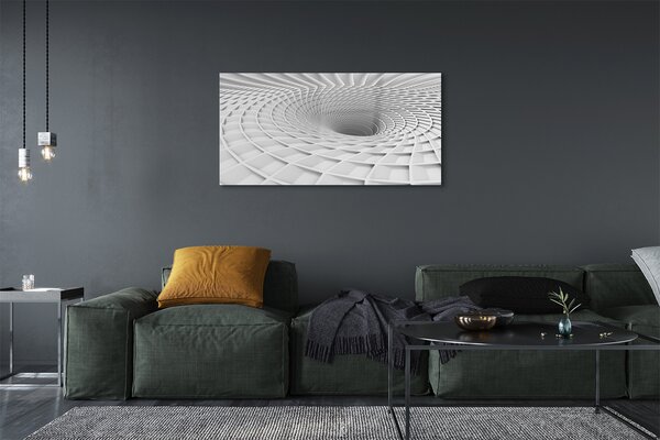 Tablouri pe sticlă hopper geometric 3d
