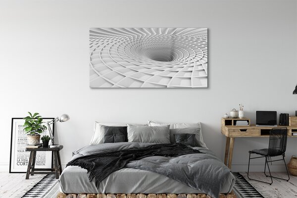 Tablouri pe sticlă hopper geometric 3d