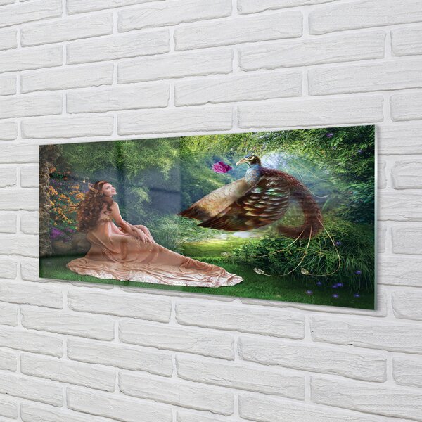 Panouri de sticlă pădure de sex feminin fazan
