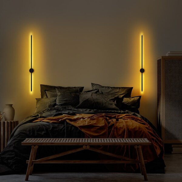 Aplică de perete neagră LED Sword – Opviq lights
