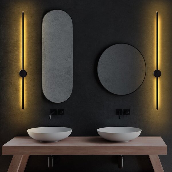 Aplică de perete neagră LED Sword – Opviq lights