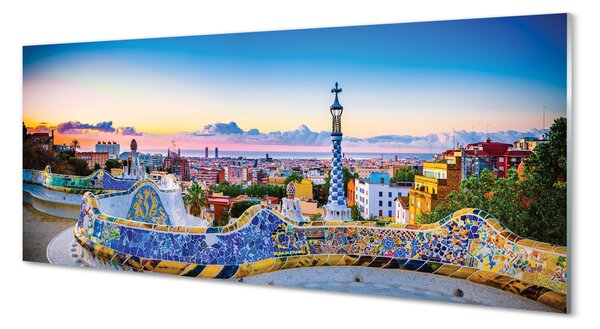 Tablouri pe sticlă Spania panoramă a orașului