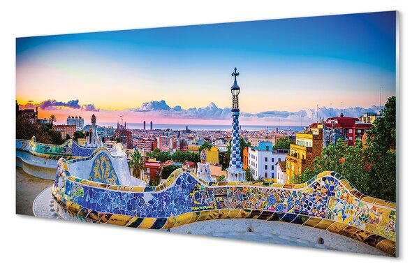 Tablouri pe sticlă Spania panoramă a orașului