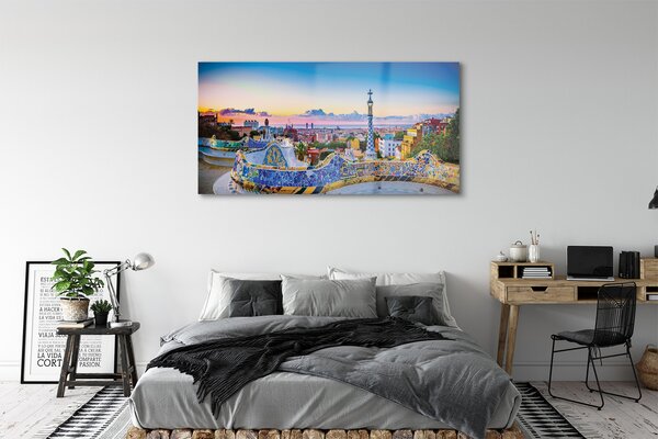 Tablouri pe sticlă Spania panoramă a orașului