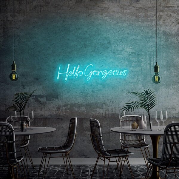 Aplica de Perete Neon Hello Gorgeous, 74x17 cm
