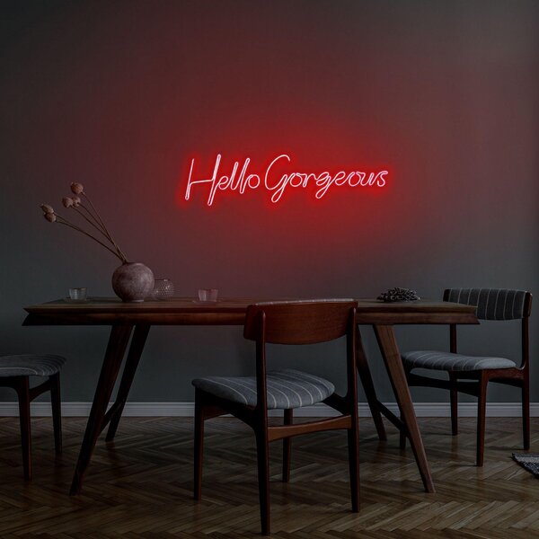 Aplica de Perete Neon Hello Gorgeous, 74x17 cm