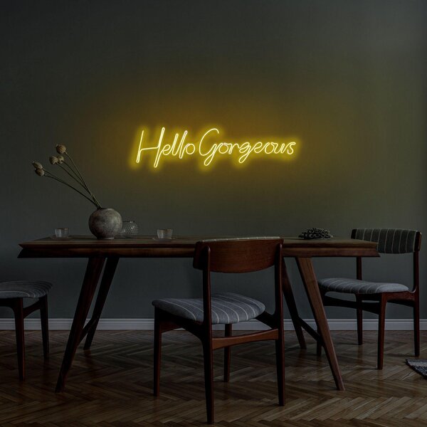 Aplica de Perete Neon Hello Gorgeous, 74x17 cm