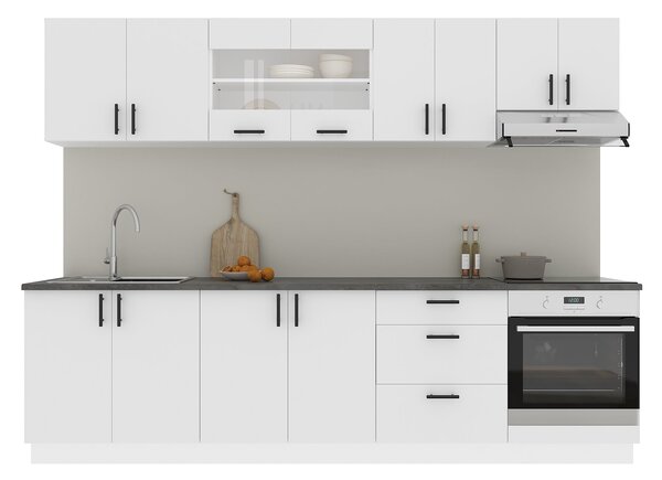 Set haaus V22, Alb, Blat Thermo 28 mm, L 280 cm