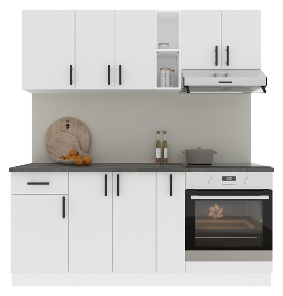Set haaus V9, Alb, Blat Thermo 28 mm, L 180 cm
