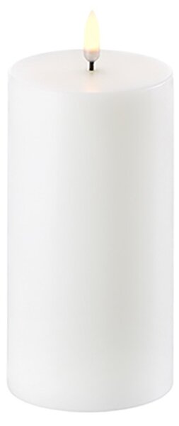 Uyuni - Pillar candle LED Nordic White 7,8 x 15 cm Lighting