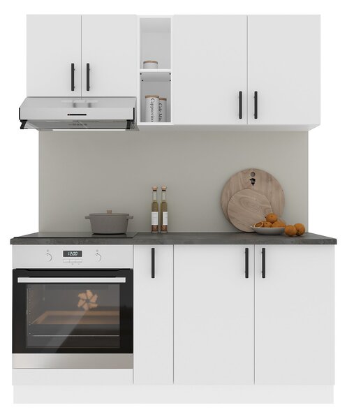 Set haaus V7, Alb, Blat Thermo 28 mm, L 160 cm
