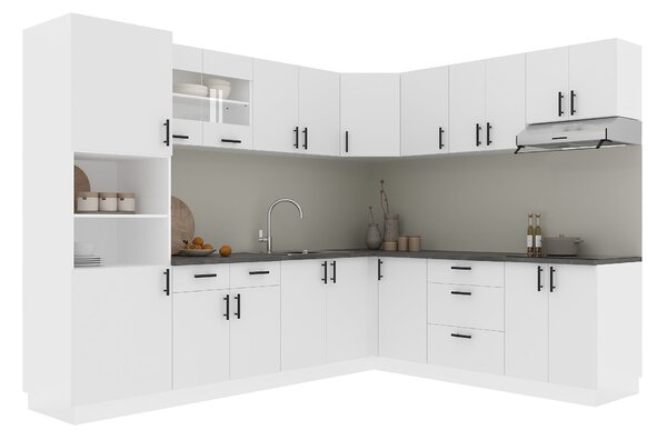 Set haaus V36, Alb, Blat Thermo 28 mm, L 280 x 220 cm