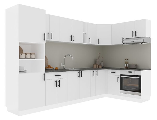 Set haaus V35, Alb, Blat Thermo 28 mm, L 320 x 160 cm