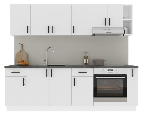 Set haaus V17, Alb, Blat Thermo 28 mm, L 240 cm