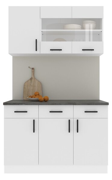 Set haaus V3, Alb, Blat Thermo 28 mm, L 120 cm