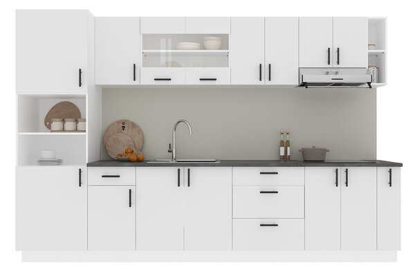 Set haaus V29, Alb, Blat Thermo 28 mm, L 320 cm