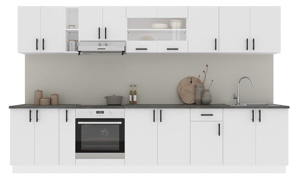 Set haaus V32, Alb, Blat Thermo 28 mm, L 340 cm