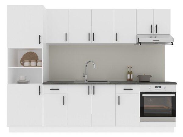 Set haaus V24, Alb, Blat Thermo 28 mm, L 280 cm