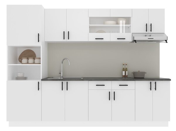 Set haaus V23, Alb, Blat Thermo 28 mm, L 280 cm