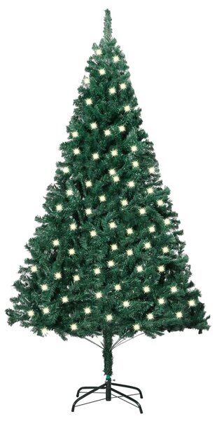 Brad de Crăciun artificial LED & ramuri groase verde 120 cm