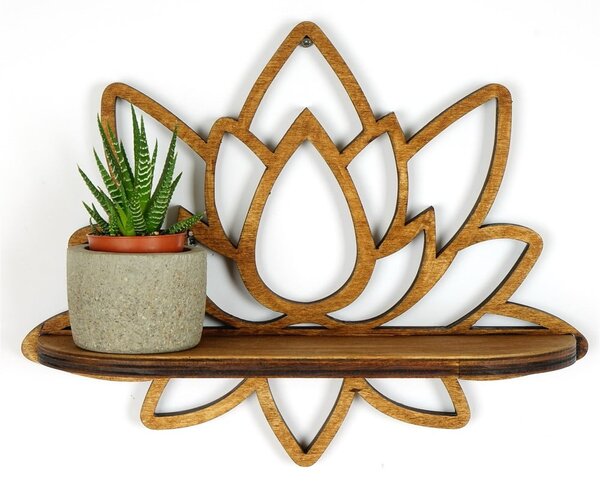 Raft în culoare naturală 33 cm Lotus – Kalune Design