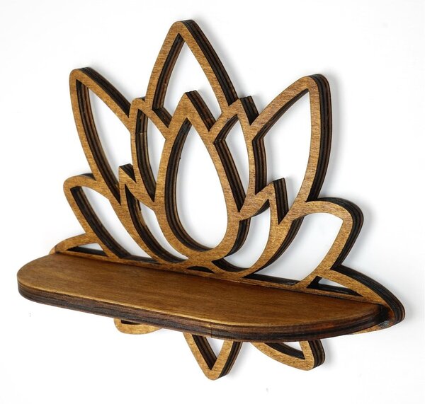 Raft în culoare naturală 33 cm Lotus – Kalune Design