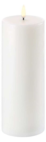 Uyuni - Pillar candle LED Nordic White 7,8 x 20 cm Lighting
