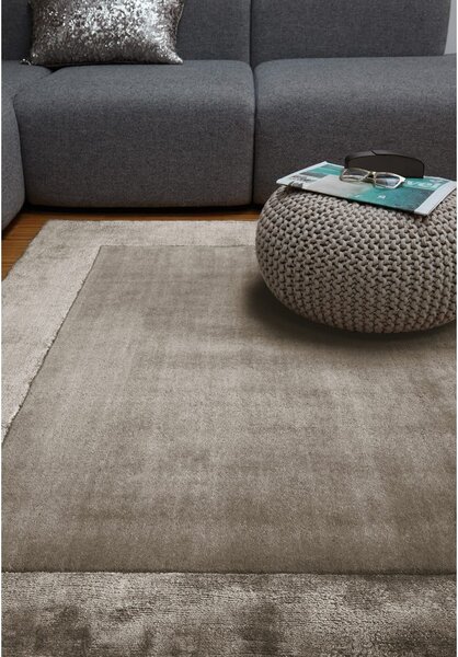 Covor maro handmade din amestesc de lână 80x150 cm Ascot – Asiatic Carpets