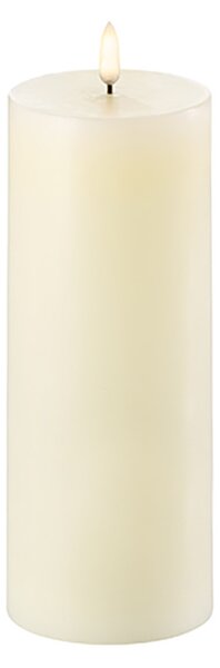 Uyuni - Pillar candle LED Ivory 7,8 x 20 cm Lighting