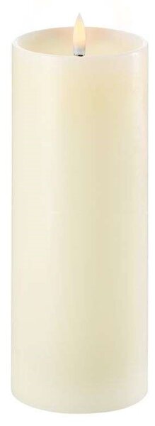 Uyuni - Pillar Candle LED w/shoulder Ivory 7,8 x 20 cm Lighting