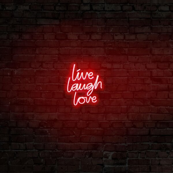 Aplica de Perete Neon Live Laugh Love, 31x36 cm