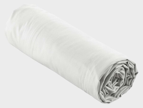 Cearceaf alb din bumbac percal cu elastic 180x200 cm Percaline – douceur d'intérieur