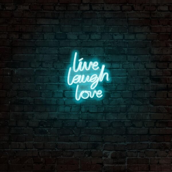Aplica de Perete Neon Live Laugh Love, 31x36 cm