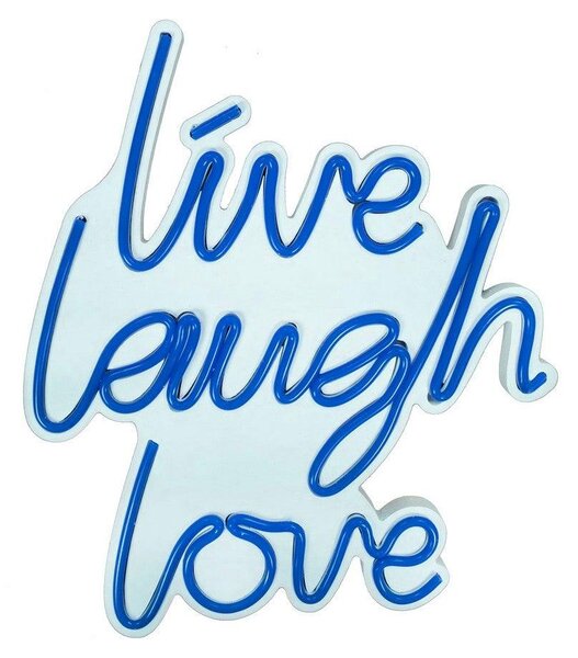Aplica de Perete Neon Live Laugh Love, 31x36 cm