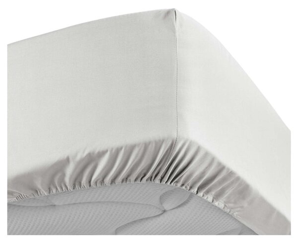 Cearceaf alb din bumbac percal cu elastic 180x200 cm Percaline – douceur d'intérieur