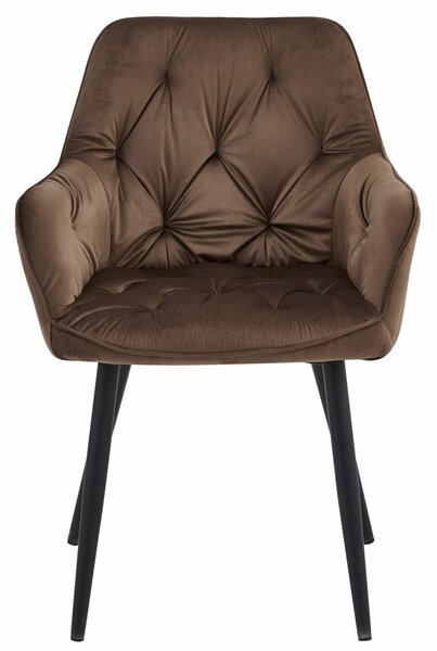Scaun de masa JORK VELVET, maro