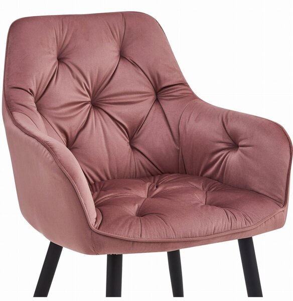 Scaun de masa JORK VELVET, roz