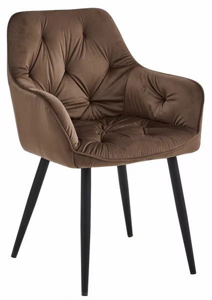 Scaun de masa JORK VELVET, maro