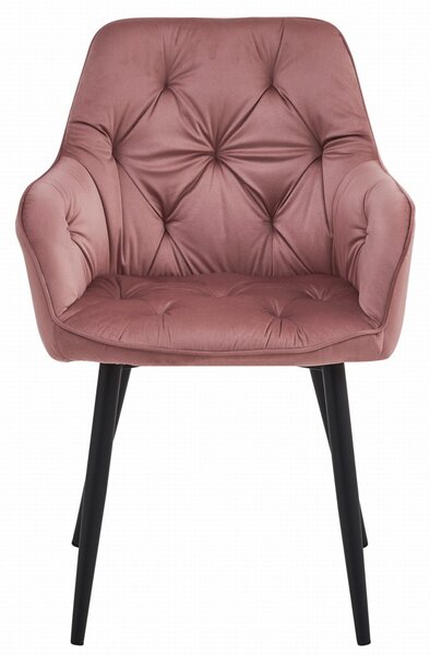 Scaun de masa JORK VELVET, roz