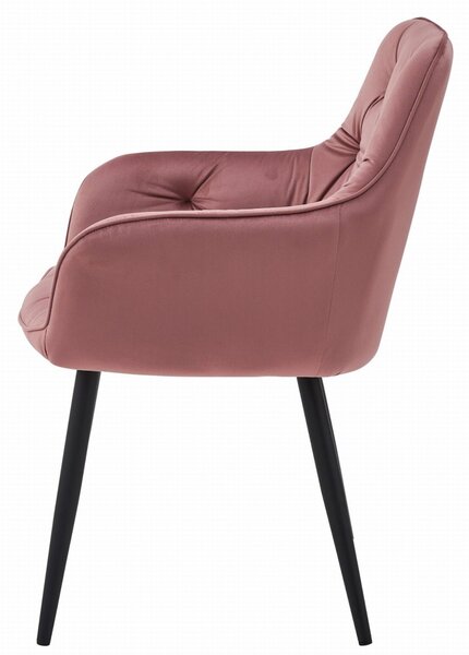 Scaun de masa JORK VELVET, roz