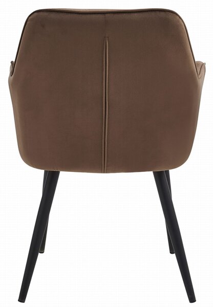 Scaun de masa JORK VELVET, maro