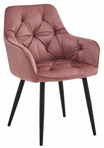 Scaun de masa JORK VELVET, roz