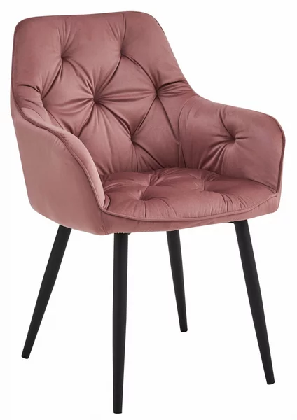 Scaun de masa JORK VELVET, roz