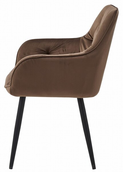 Scaun de masa JORK VELVET, maro
